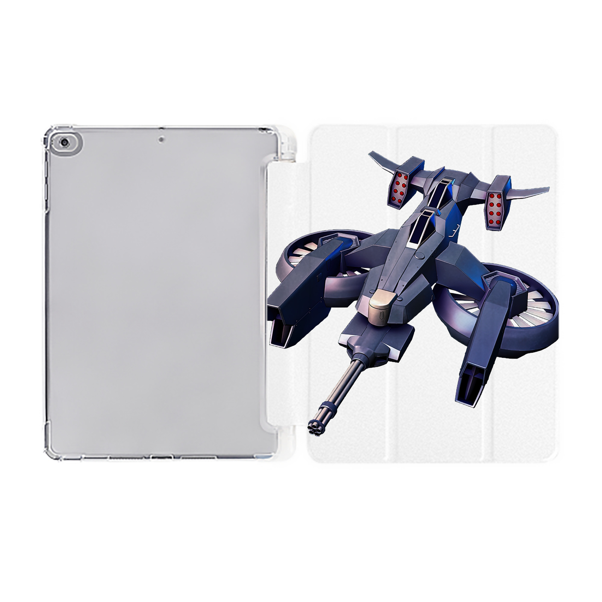（画像用） 機動戦士ガンダム Mobile Suit Gundam IPad ケース ペン収納付き 三つ折りスタンド PUレザー×シリコン 対応機種9.5/10.5/10.9インチ